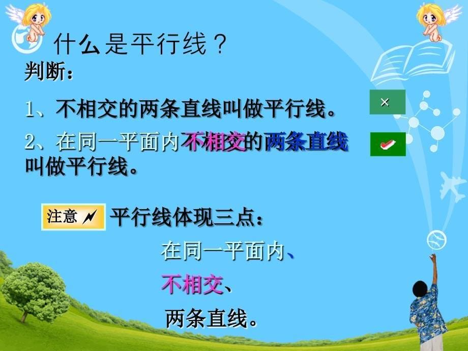 初一数学第2周教学课件及教案5.2.1平行线_第5页