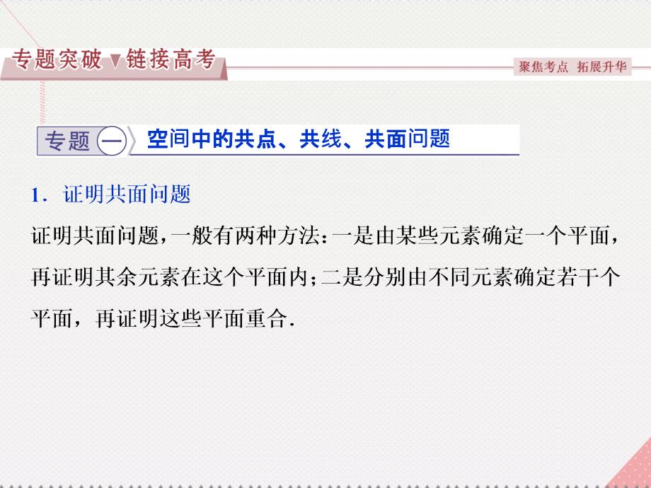 优化方案高中数学_第二章 点、直线、平面之间的位置关系章末复习提升课课件 新人教a版必修2_第3页