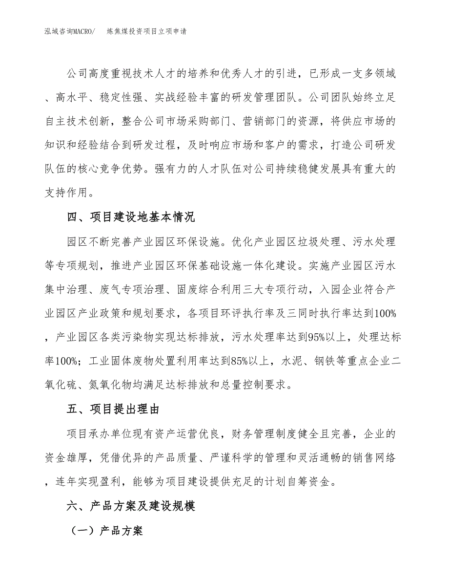 炼焦煤投资项目立项申请模板.docx_第3页