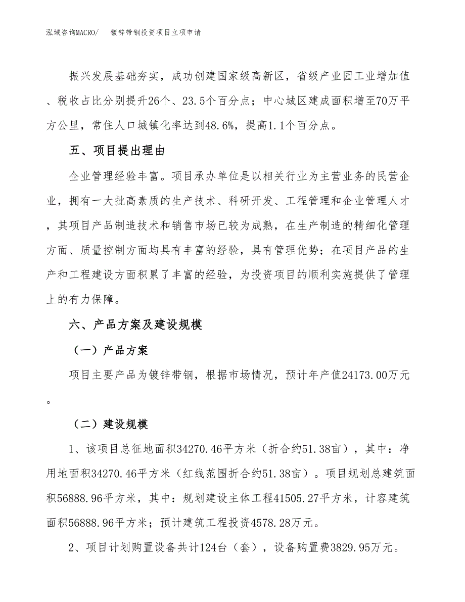 镀锌带钢投资项目立项申请模板.docx_第3页