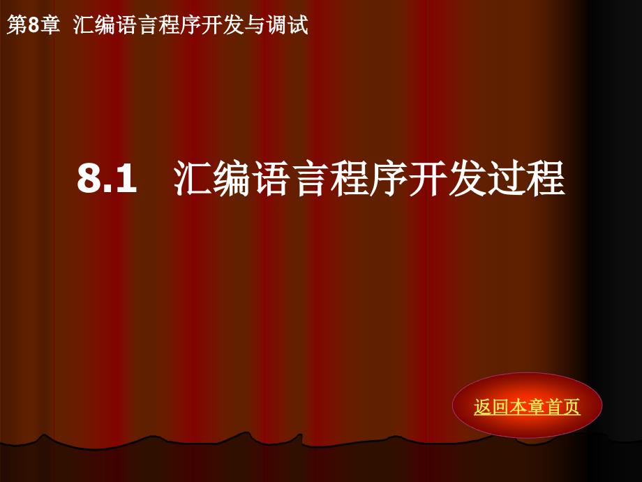 汇编语言程序设计 教学课件 ppt 作者 何超 第8章 汇编语言程序开发与调试_第2页