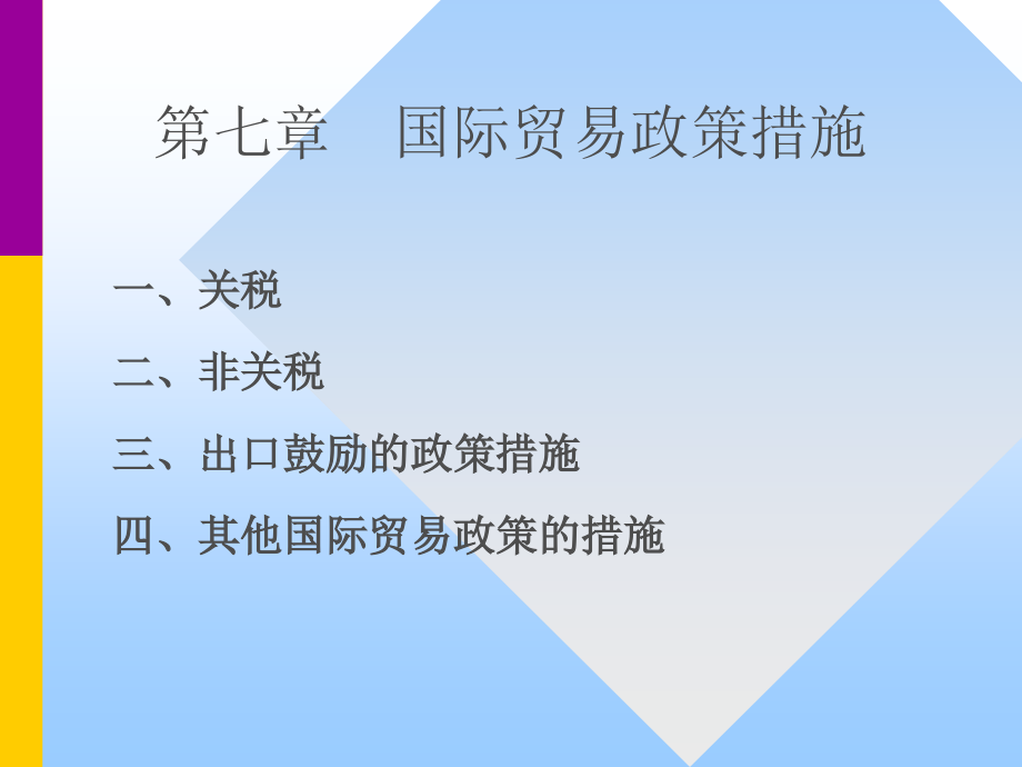 国际贸易课件南京大学张二震第七章国际贸易政策的措施_第1页