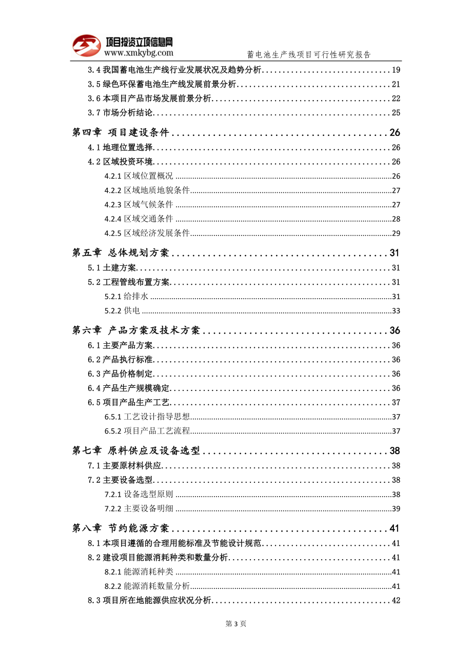 蓄电池生产线项目可行性研究报告（备案实用案例）_第4页