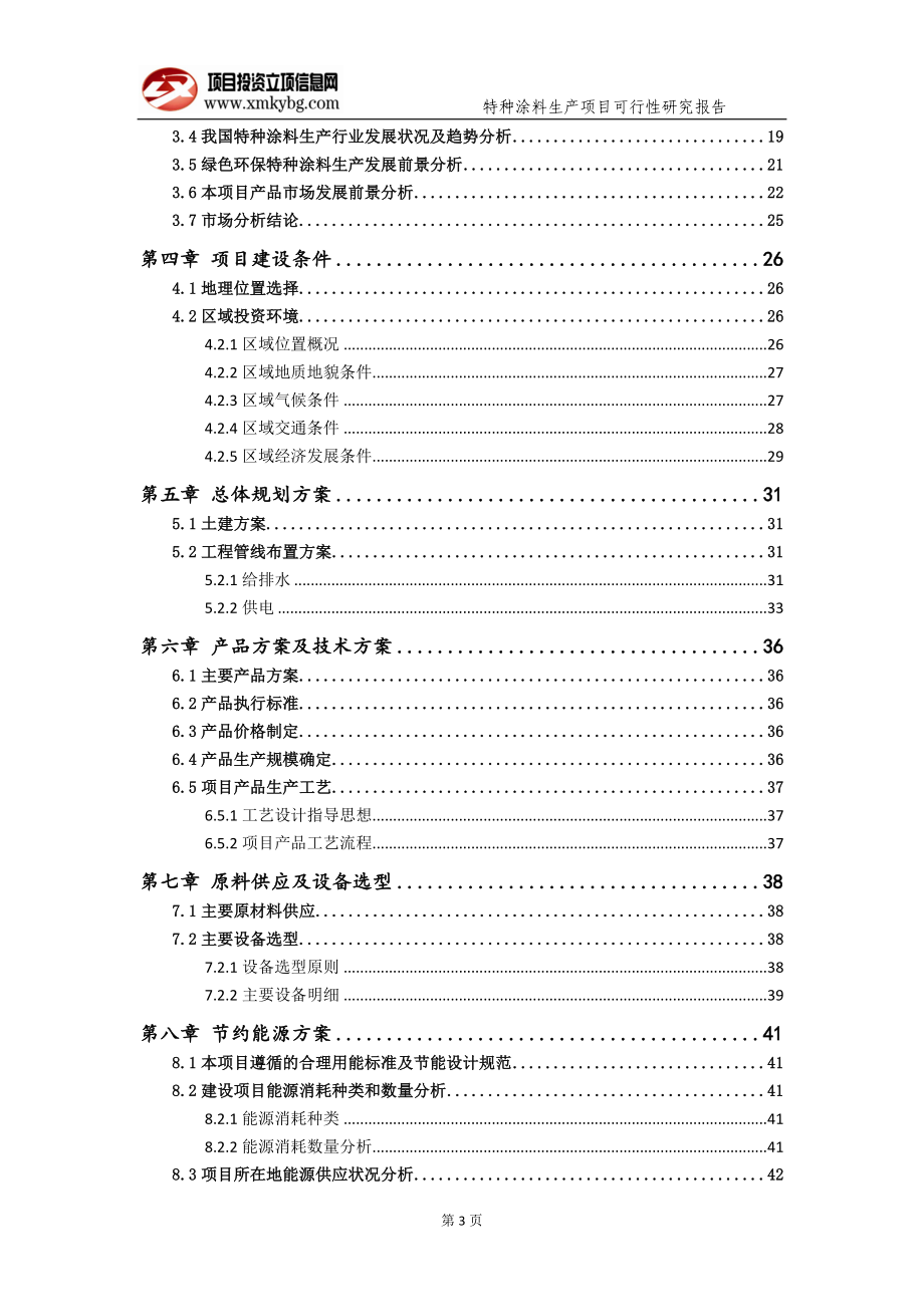 特种涂料生产项目可行性研究报告（备案实用案例）_第4页