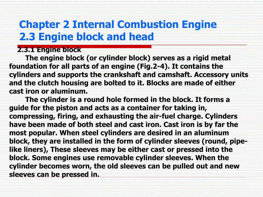 汽车专业英语 教学课件 ppt 作者 宋进桂汽车专业英语PPT课件-section 1Chapter 2-3,4&5 _第2页