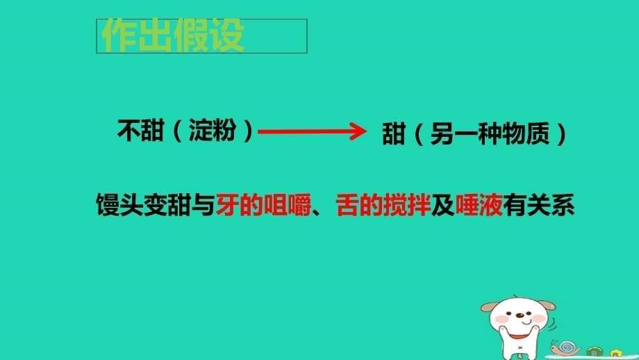 七年级生物下册_4.2.2《消化和吸收》馒头在口腔中的变化课件 （新版）新人教版_第5页