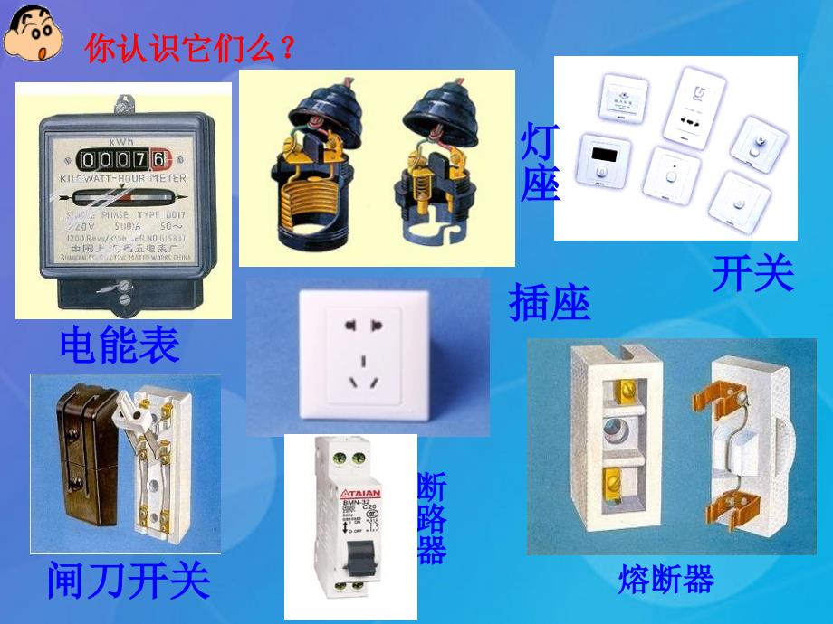 期九年级物理全册_19.1 家庭电路课件 （新版）新人教版_第2页