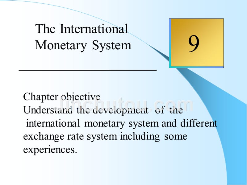 国际金融课件IF910章节_第1页