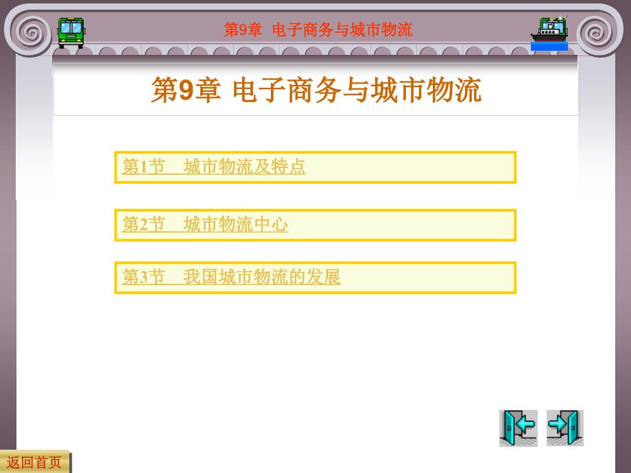 电子商务与物流 教学课件 ppt 作者 罗闻泉 主编 - 副本第9章 电子商务与城市物流_第2页