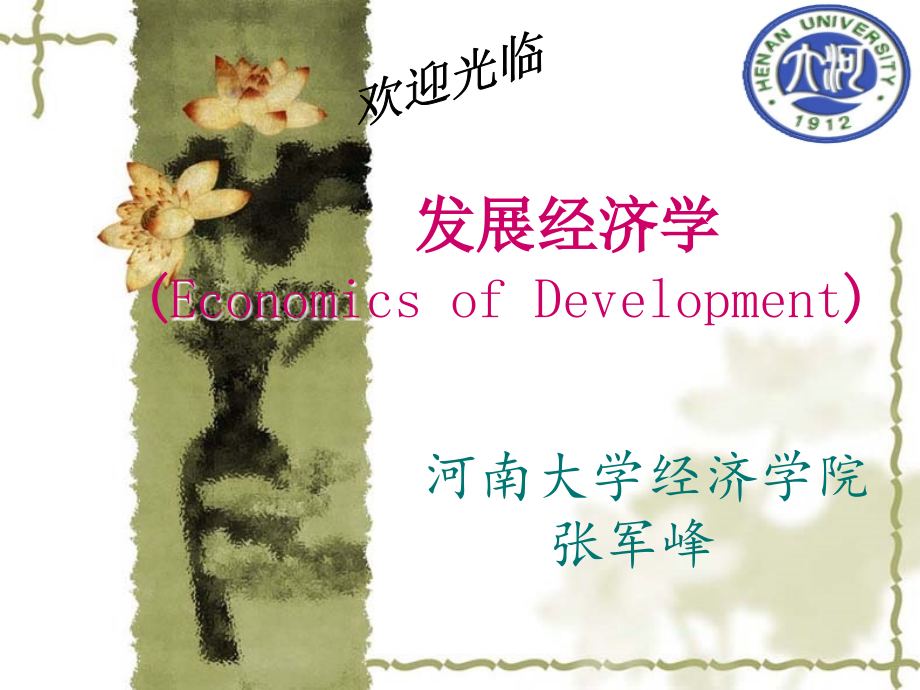 发展经济学复习用课件第一章发展中国家与经济发展_第1页