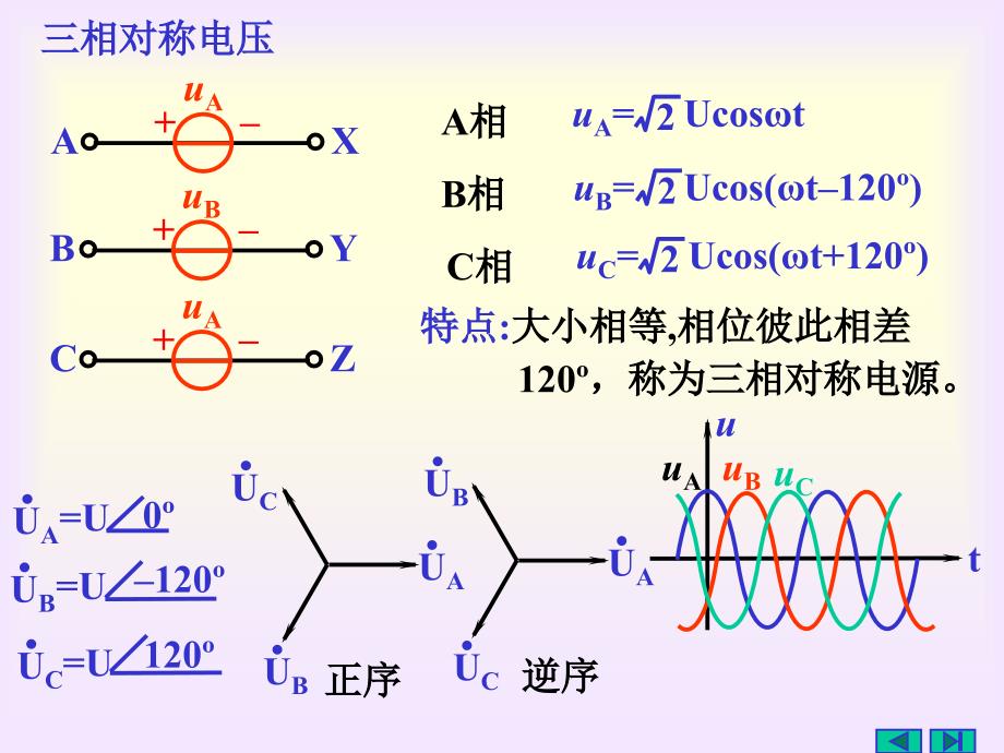 北京航空航天大学电路分析课件第十一章三相电路_第4页