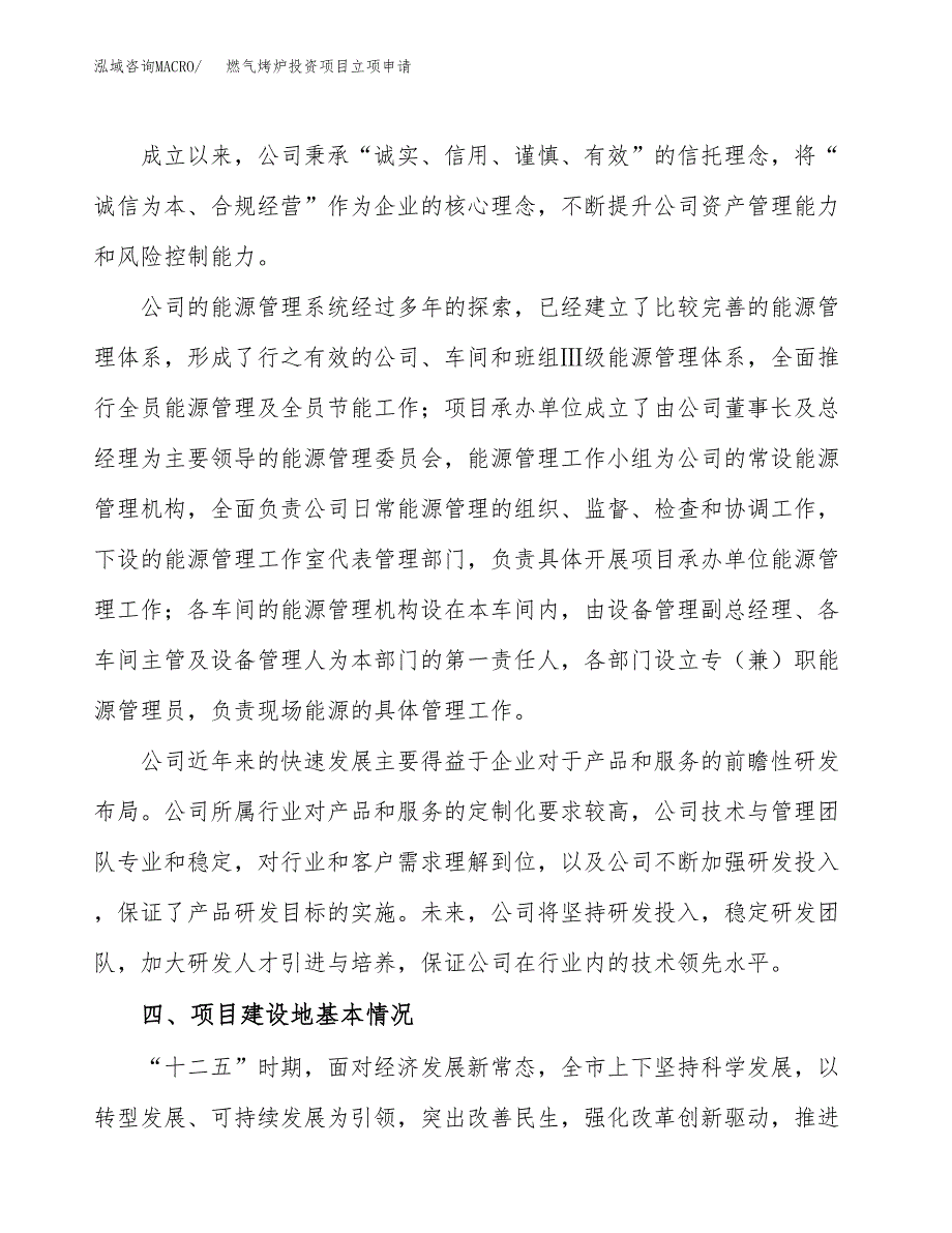 燃气烤炉投资项目立项申请模板.docx_第2页