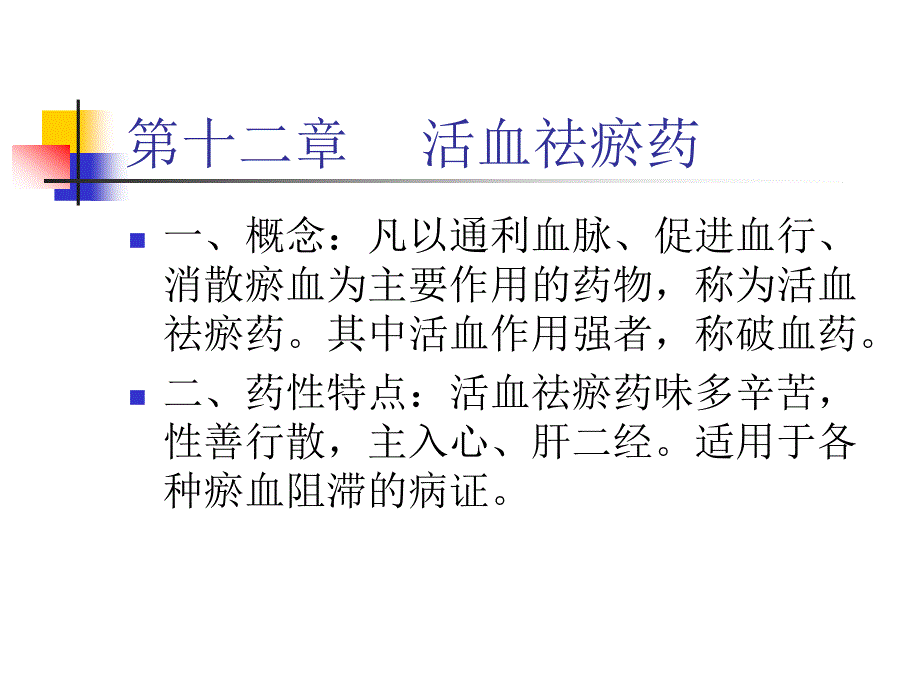 复制中药学课件第十二章活血祛瘀药_第1页