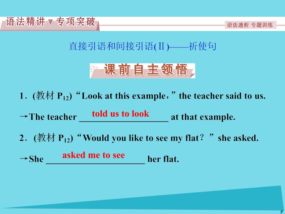 优化方案高中英语 unit 2 english around the world section ⅳ grammar & writing课件 新人教版必修1_第2页