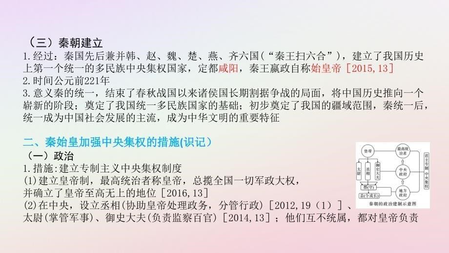 陕西省2019中考历史总复习_第一部分 教材知识梳理 板块一 中国古代史 主题二 统一国家的建立课件_第5页