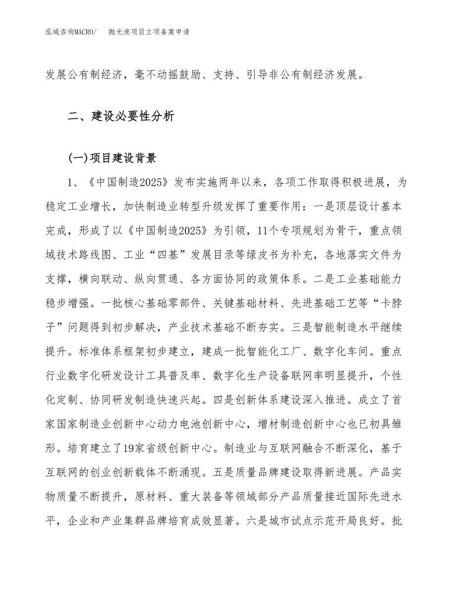 抛光液项目立项备案申请.docx_第5页