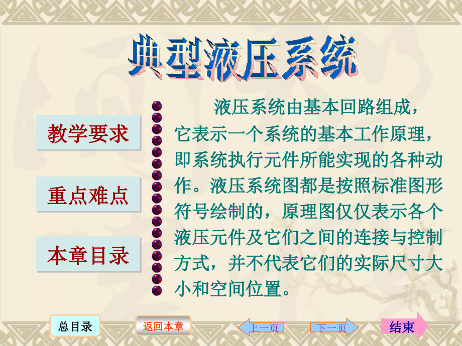 液压与气压传动 第3版 教学课件 ppt 作者 刘延俊8、典型液压系统_第1页