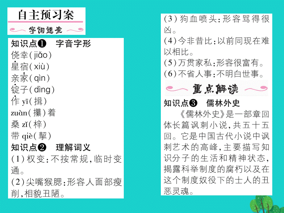 八年级语文上册_第四单元 14《范进中举》课件 （新版）语文版_第2页