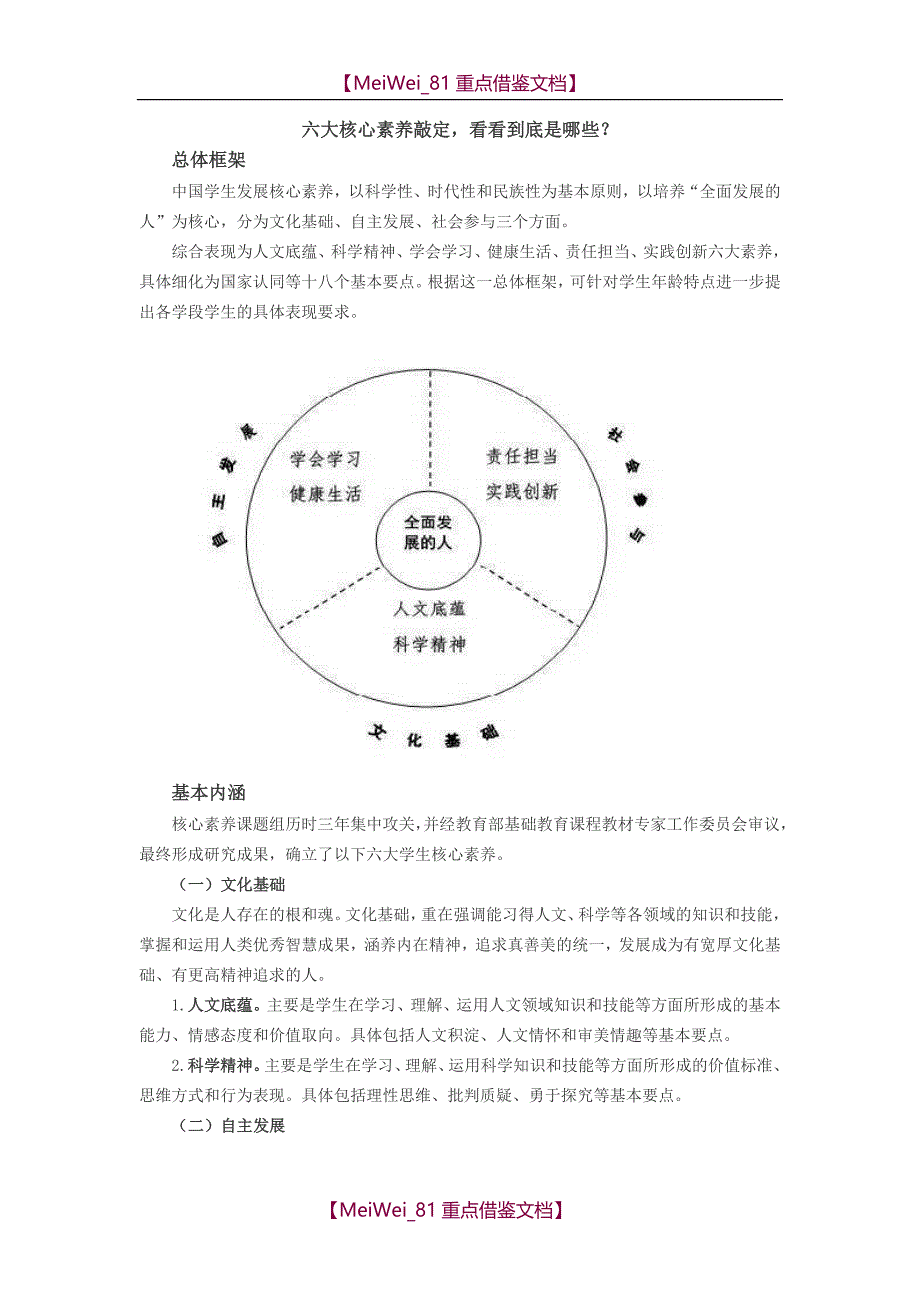 【9A文】六大核心素养_第1页