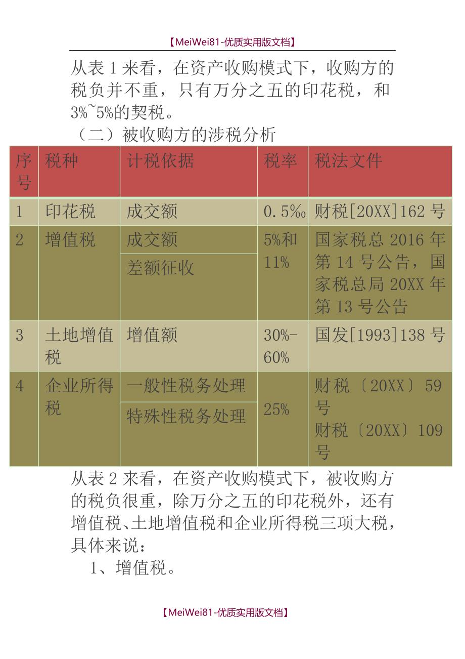 【7A文】房地产项目并购的涉税分析_第2页