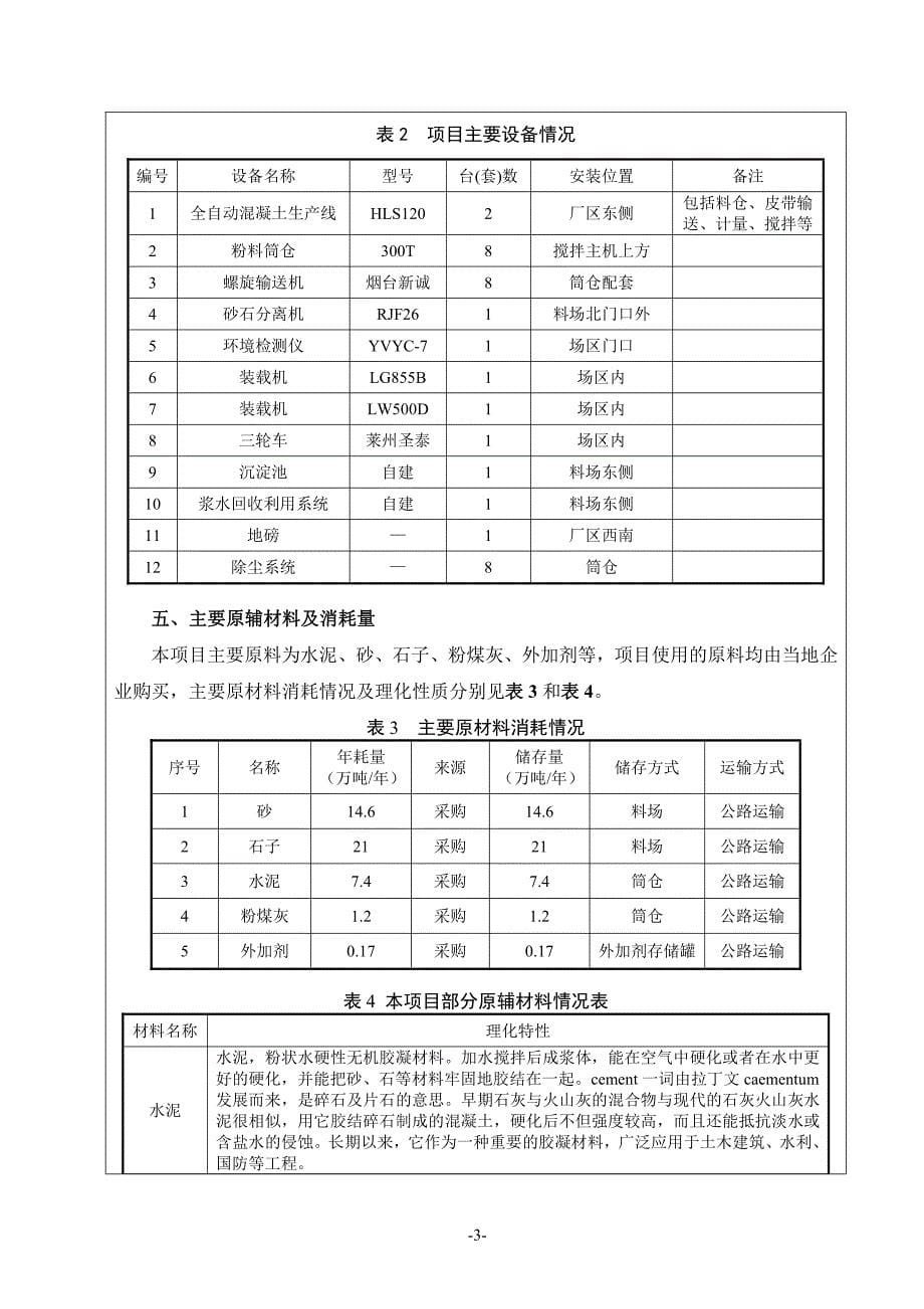 威海建设集团威建混凝土分公司高区搅拌站项目环境影响报告表_第5页