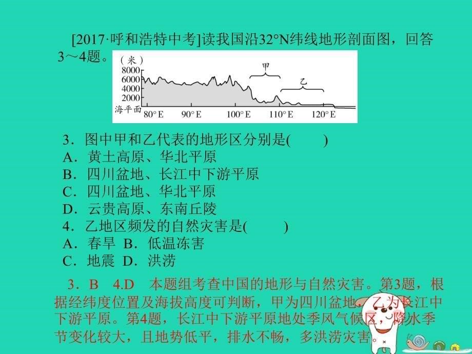 （聊城专版）2018年中考地理_第二部分 专题复习 高分保障 专题2 自然环境与人类活动课件_第5页