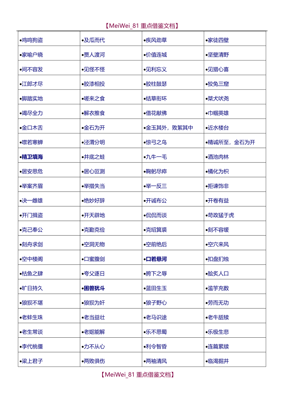 【8A版】成语故事大全_第4页