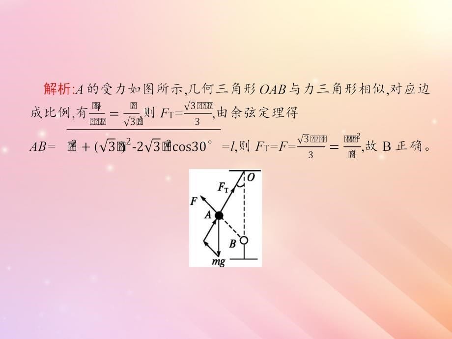 （浙江选考）2019届高考物理二轮复习_微专题8 平面几何在高中物理中的应用课件_第5页