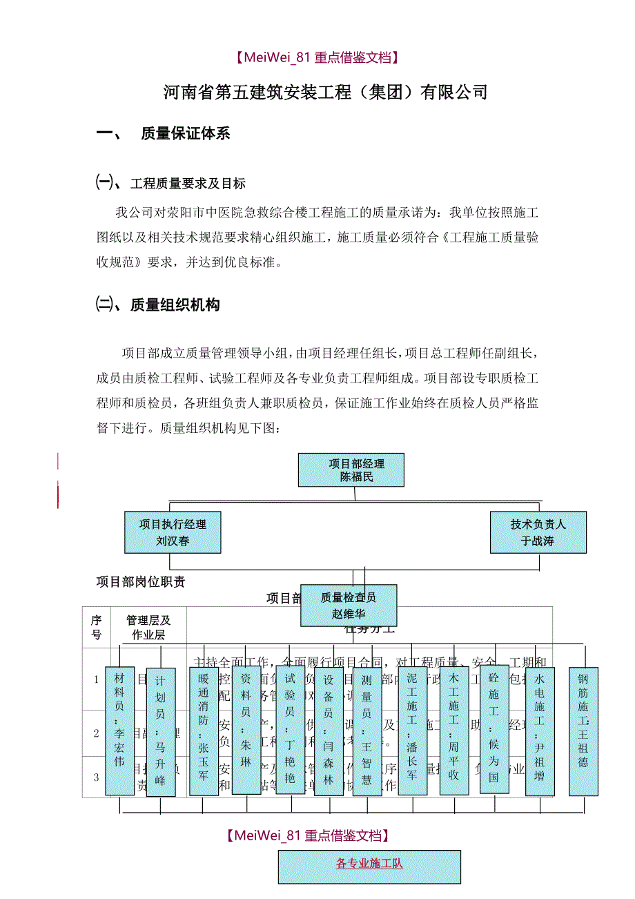 【7A文】工程质量保证措施及保证体系_第2页