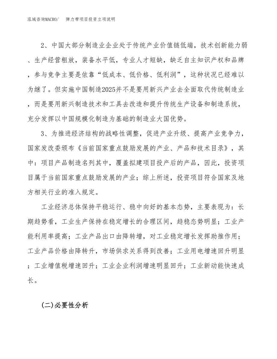 弹力带项目投资立项说明.docx_第5页