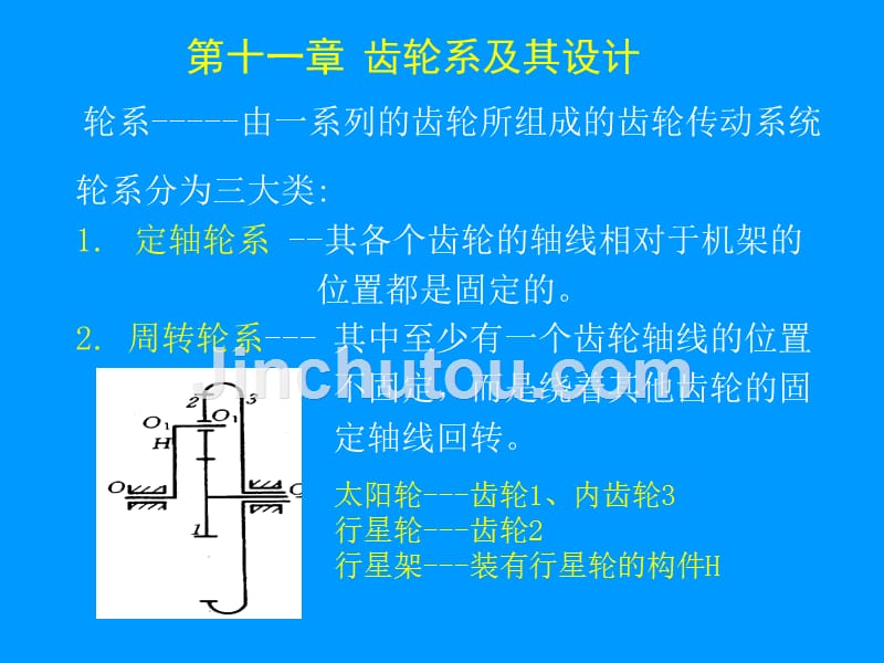 机械原理,孙恒,西北工业大学版课件机械原理,孙恒,西北工业大学版第11齿轮系及其设计_第1页