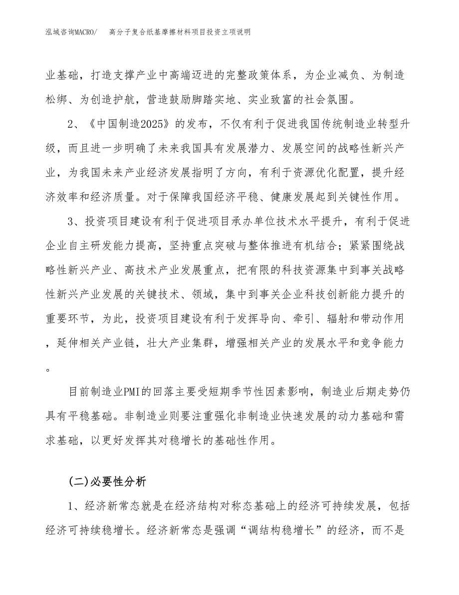 高分子复合纸基摩擦材料项目投资立项说明.docx_第5页