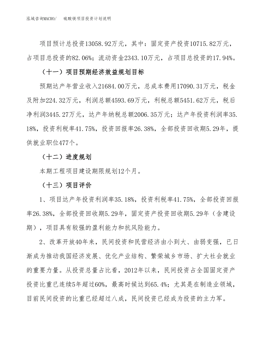 硫酸镁项目投资计划说明.docx_第4页