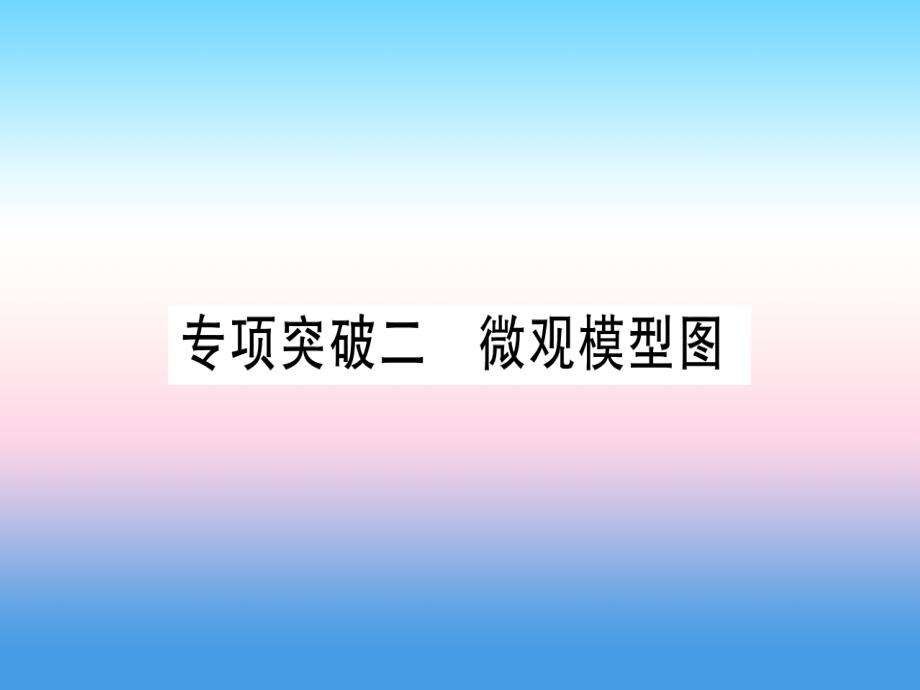 （宁夏专用版）2019中考化学复习_专项突破二 微观模型图课件_第1页