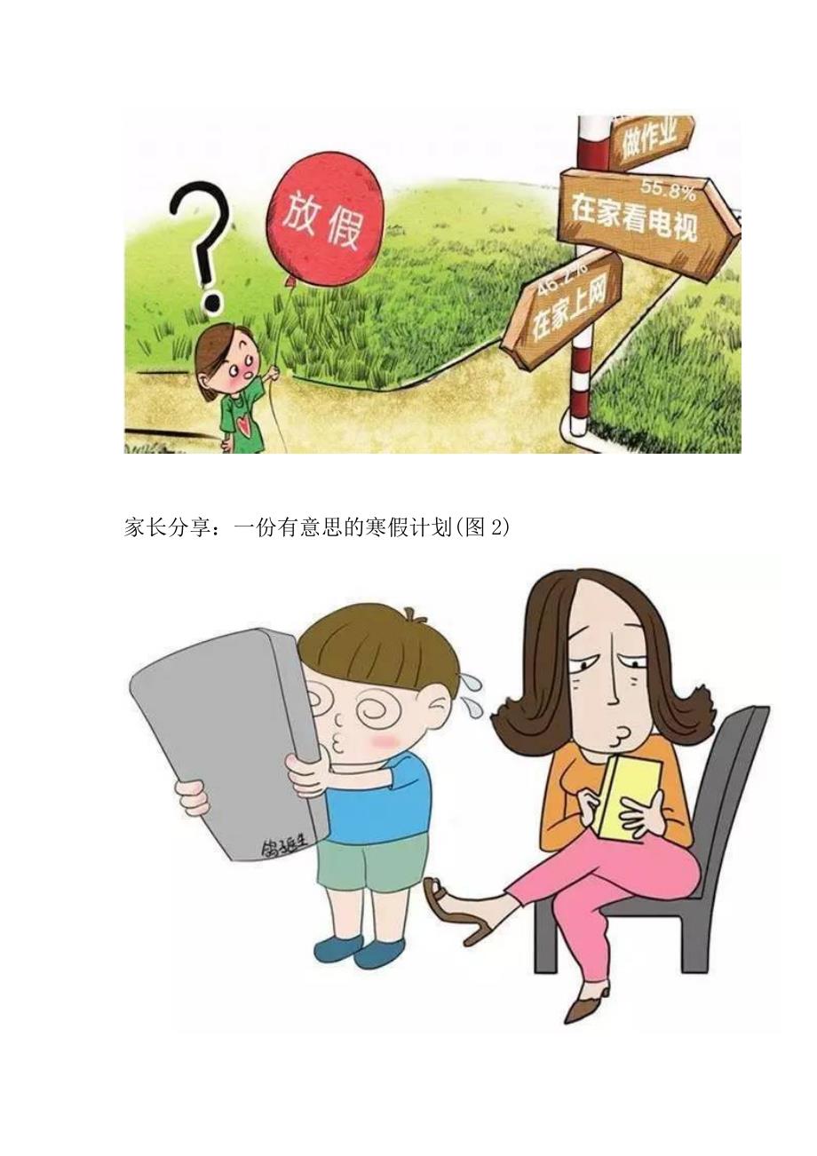 家长分享：一份有意思的寒假计划_第2页