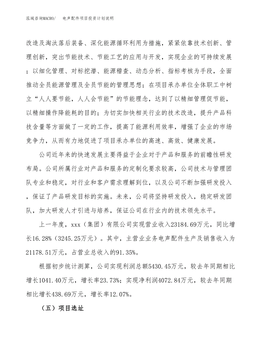 电声配件项目投资计划说明.docx_第2页