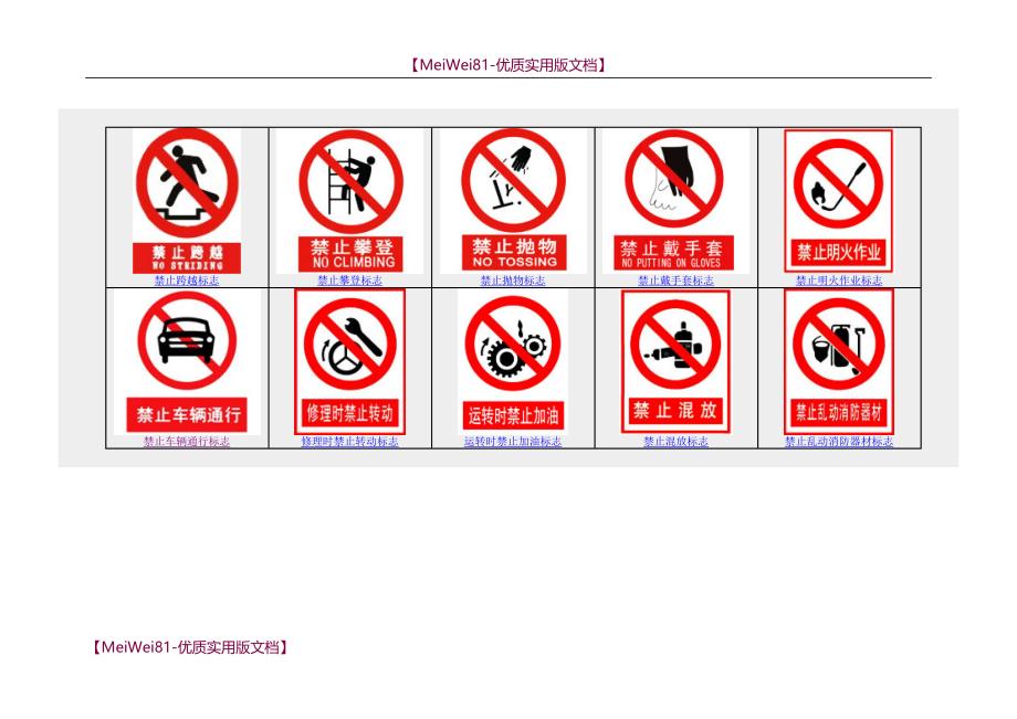 【8A版】安全标志标牌大全图片文档_第3页