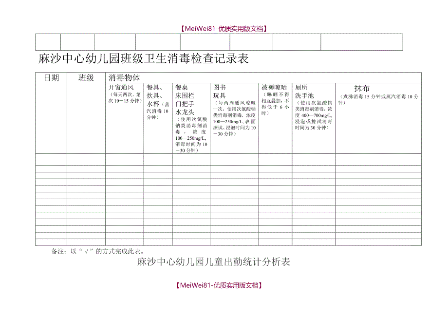 【8A版】晨午检及全日健康观察记录表_第3页