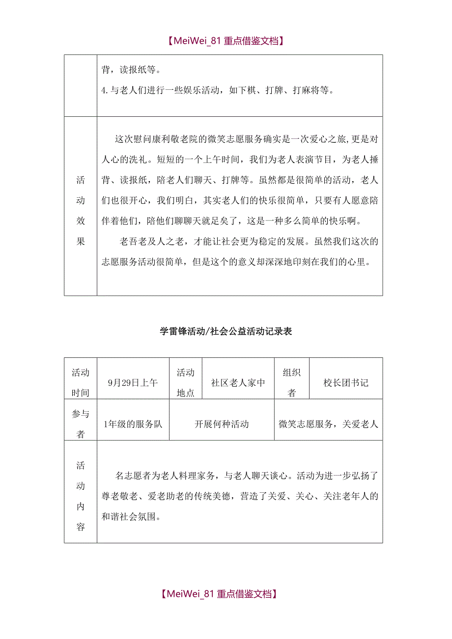 【9A文】志愿者活动记录_第4页