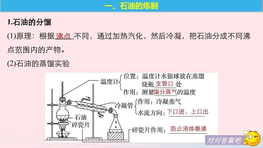 （渝冀闽）2018-2019版高中化学_专题3 有机化合物的获得与应用 第一单元 化石燃料与有机化合物 第2课时 石油炼制 乙烯课件 苏教版必修2_第5页