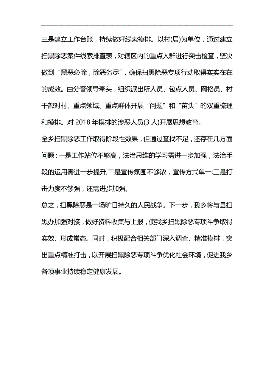 整理乡2019上半年扫黑除恶工作总结_第2页