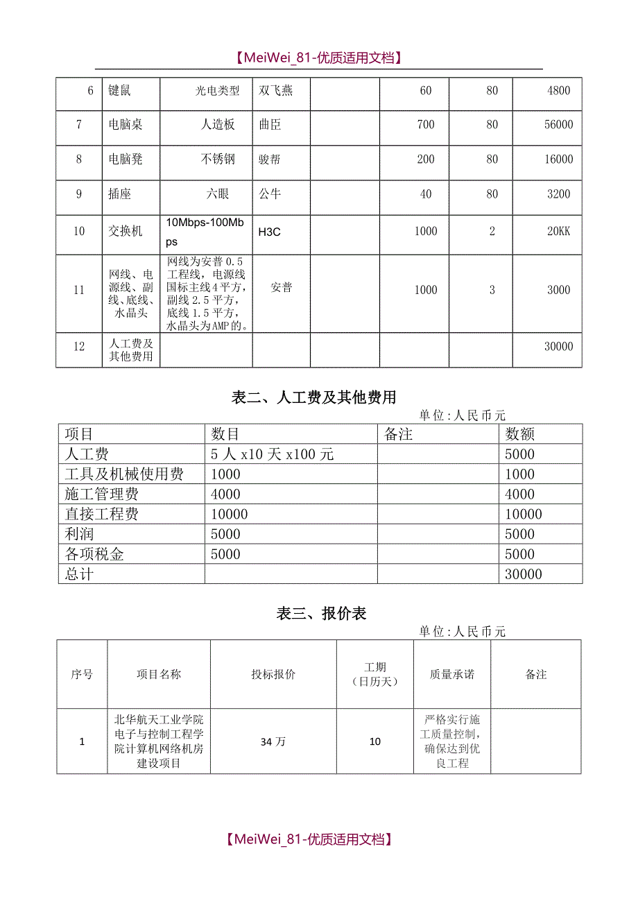 【8A版】成本管理计划_第4页