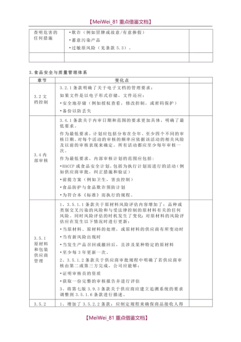 【AAA】《BRC 全球标准-食品安全》第八版变化点汇总_第2页