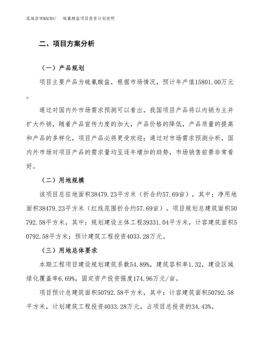 硫氰酸盐项目投资计划说明.docx_第5页