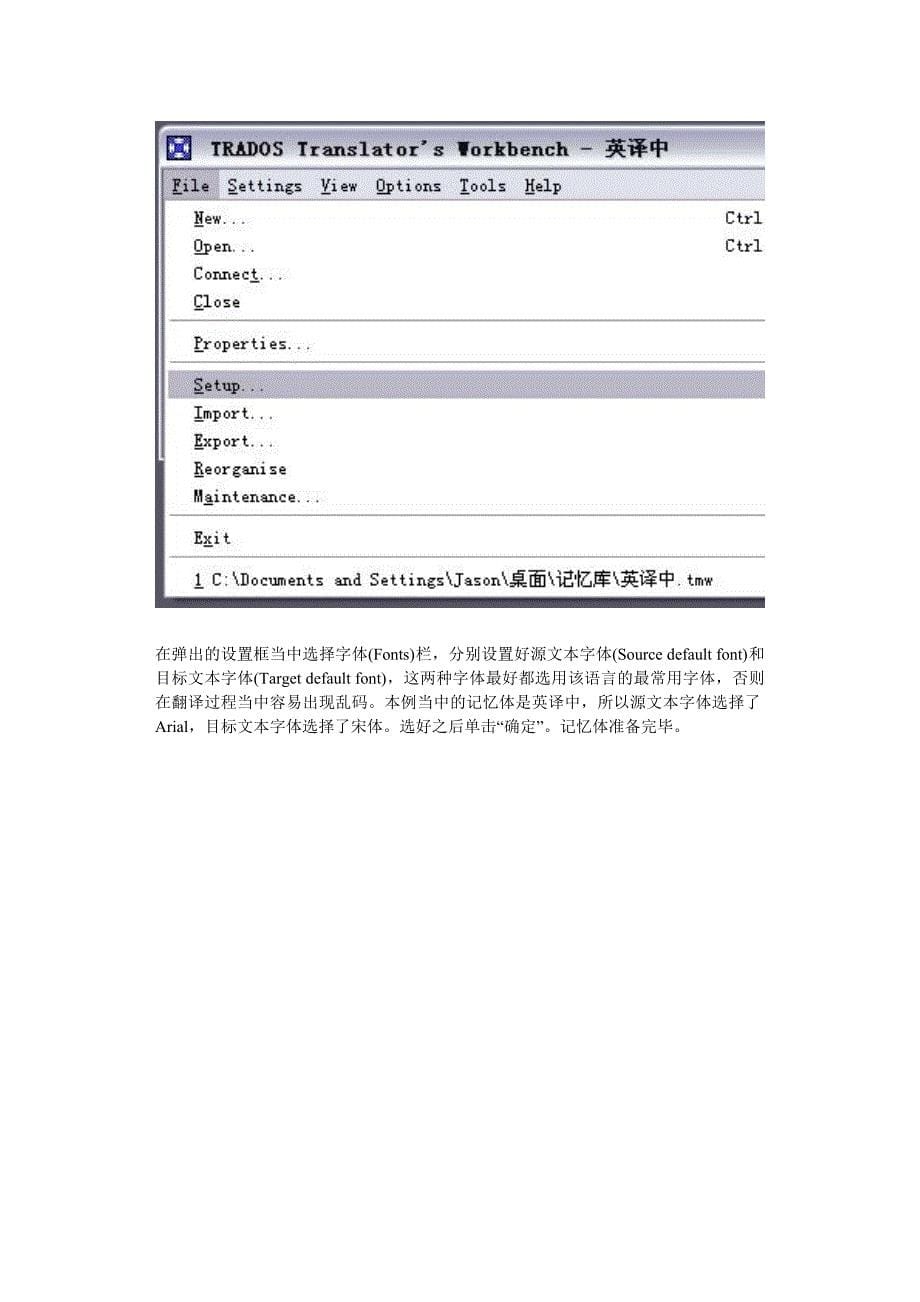 trados教程(图文详解,适合新手)_第5页