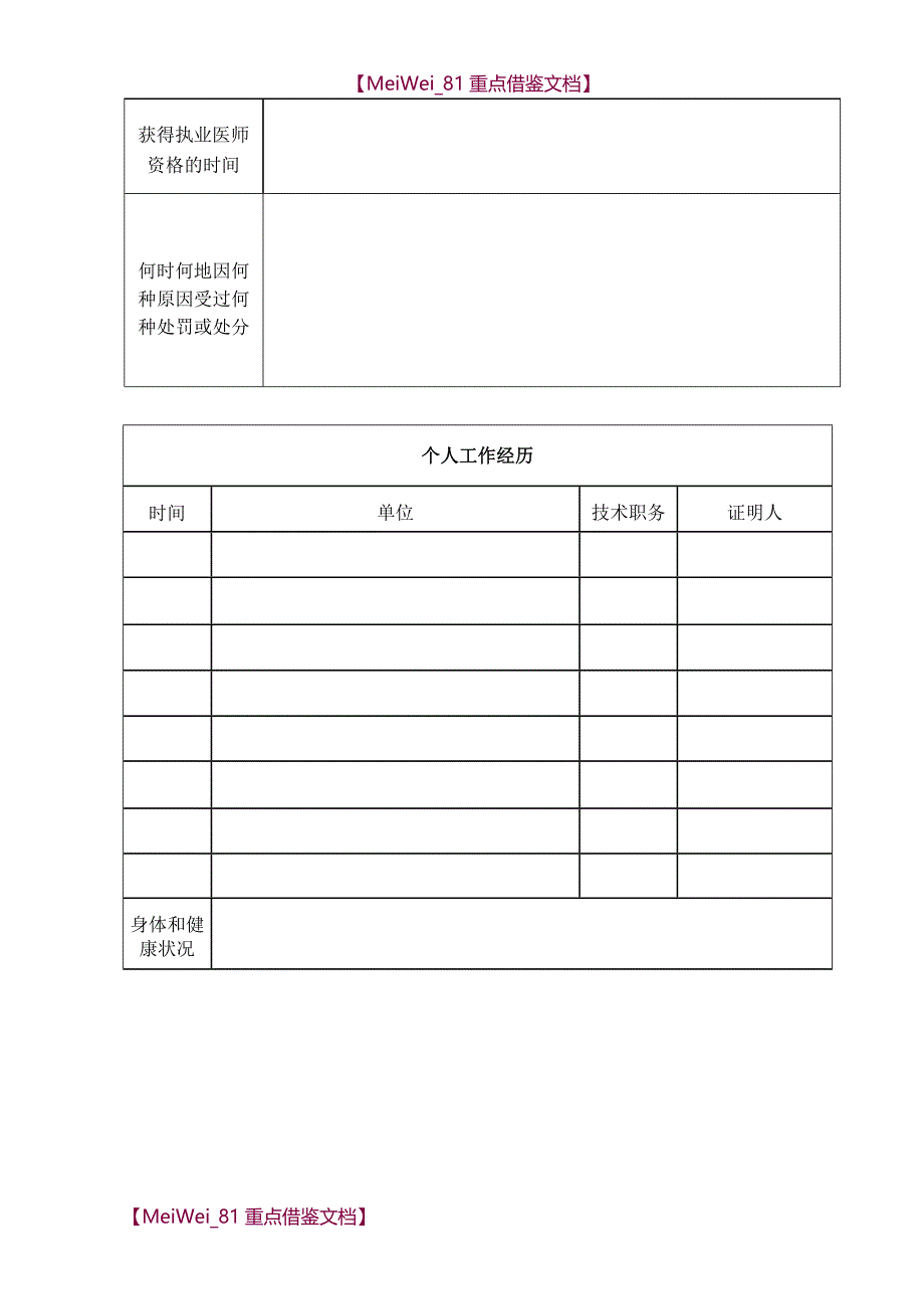 【9A文】执业医师变更注册申请表_第3页