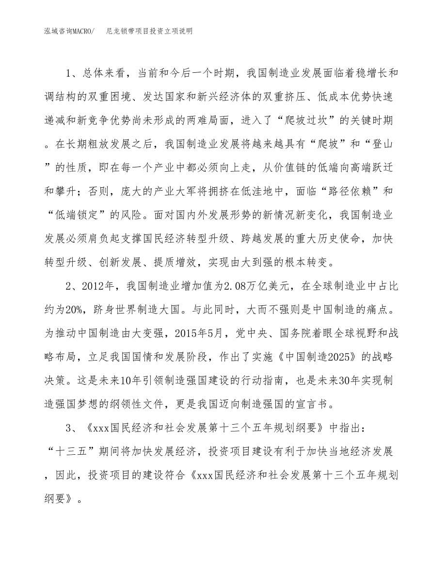 尼龙锁带项目投资立项说明.docx_第5页