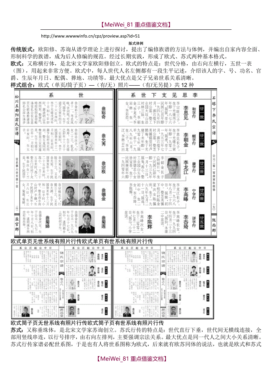 【9A文】家谱版式体例_第1页