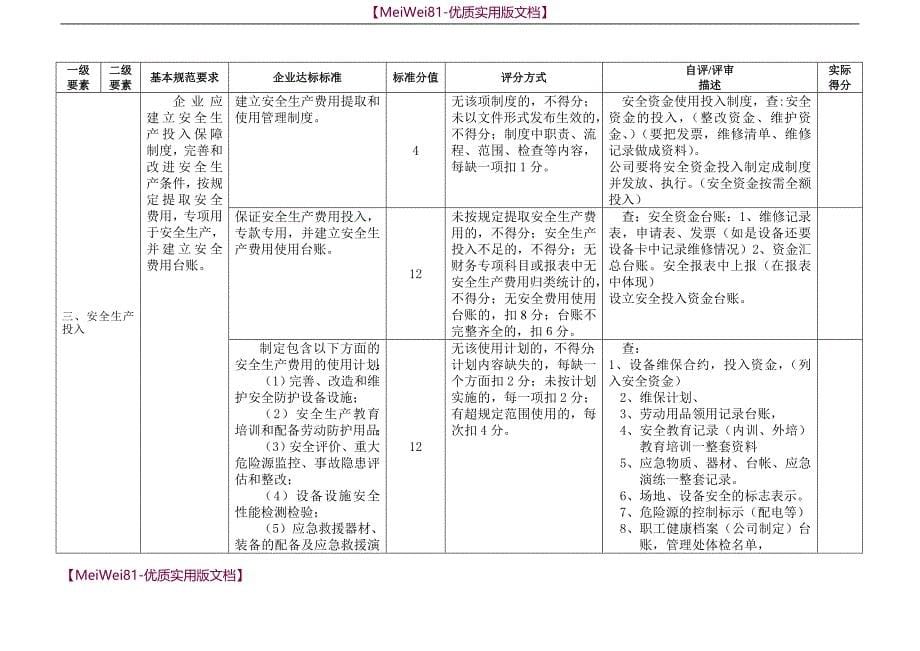 【8A版】安全生产二级标准化评分标准_第5页