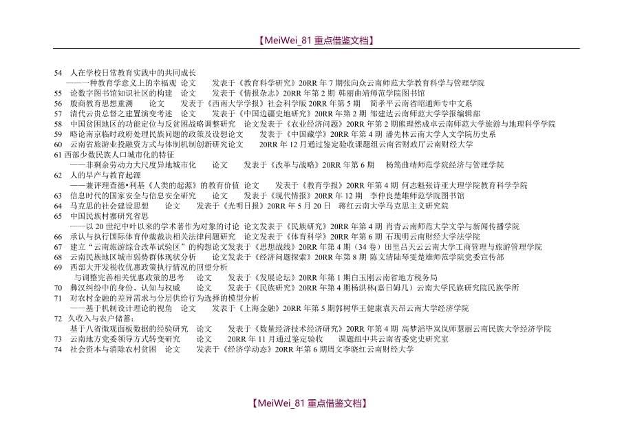 【9A文】云南第十三次哲学社会科学优秀成果评奖委员会评奖-云南社科联_第5页